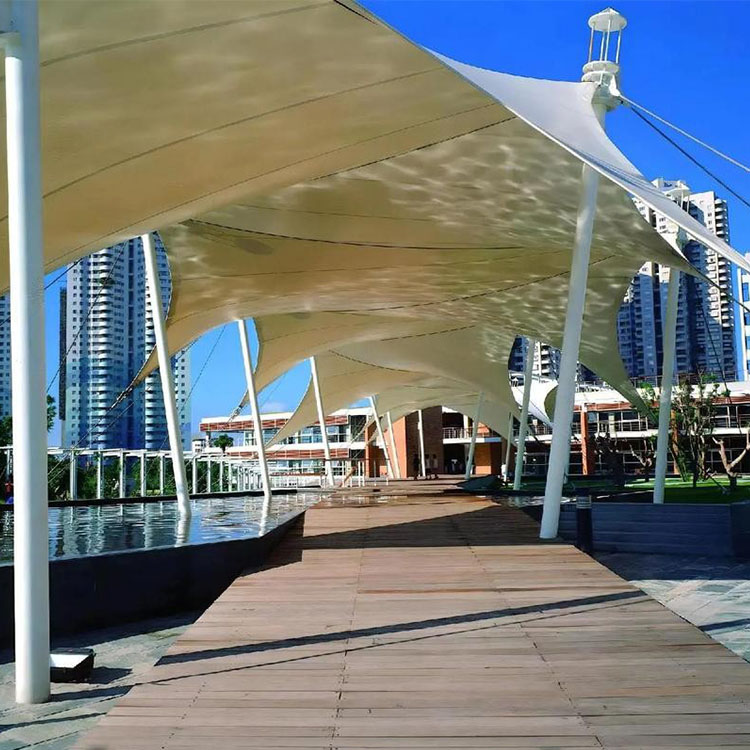 天水膜结构景观棚