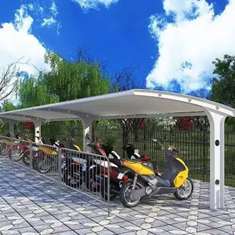 天水膜结构电动车棚